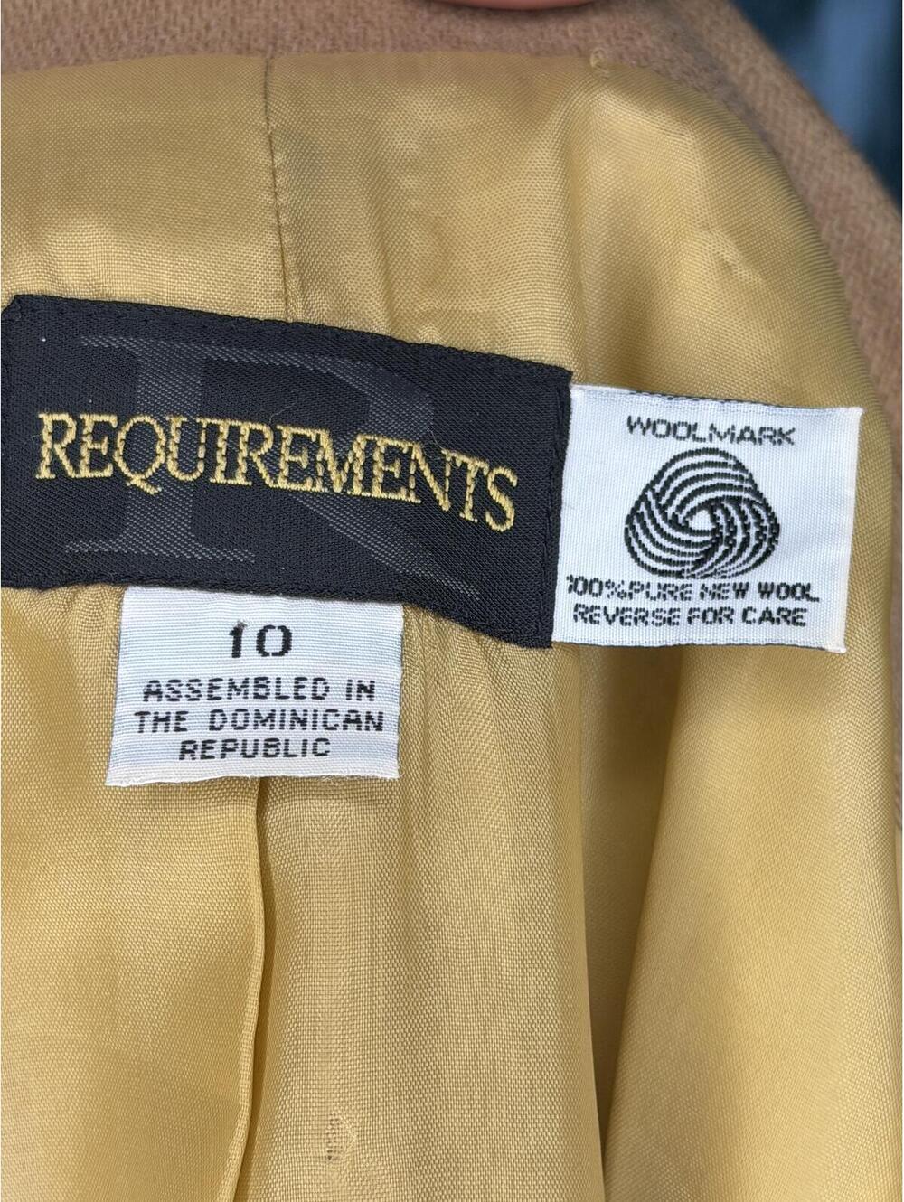 Vintage Requirements 100% Wool Tailored Blazer - Size 10